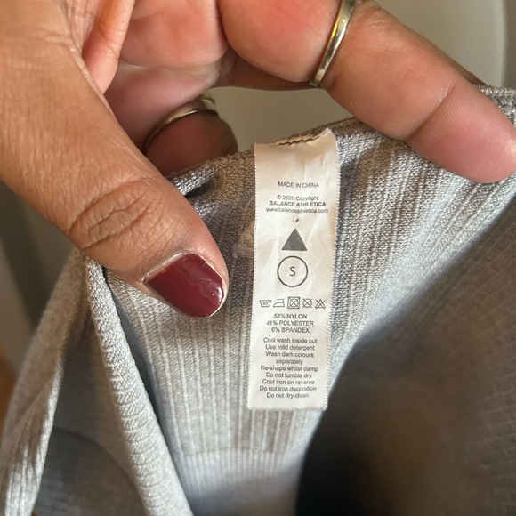 Balance Athletica dress - gray bodycon sleeveless active/athleisure - Picture 7 of 9